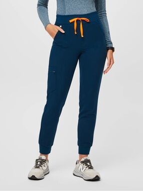 High waisted Zamora - petite jogger deep reef